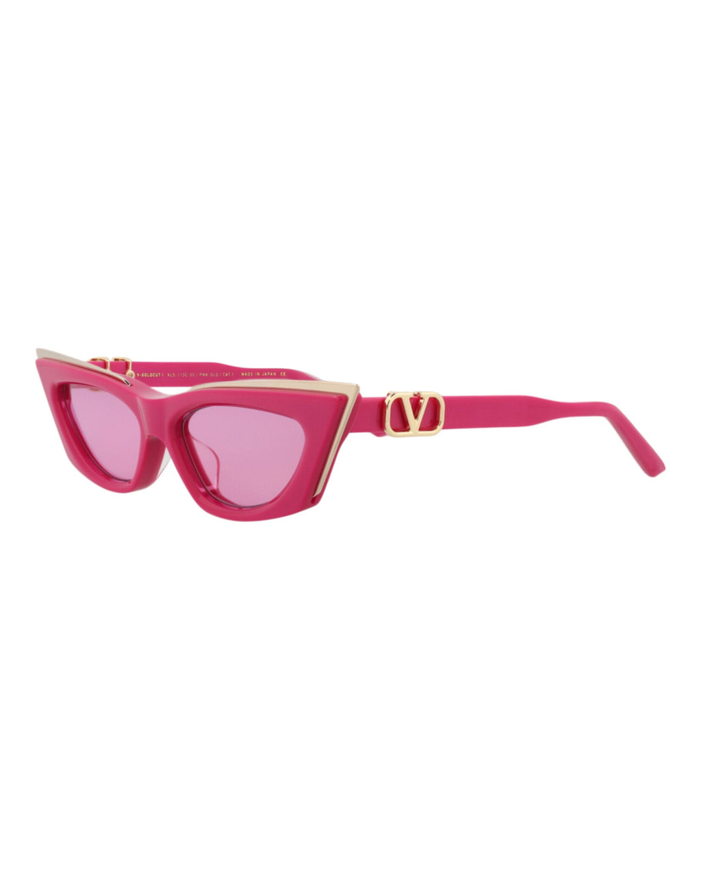 Valentino Womens Cat Eye Pink Pink Pink Fashion Designer Eyewear