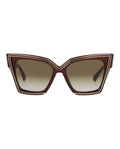Valentino Womens Cat Eye Bordeaux Bordeaux Brown Fashion Designer Eyewear