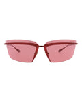 Valentino Unisex Shield/Wrap Red Red Red Fashion Designer Eyewear
