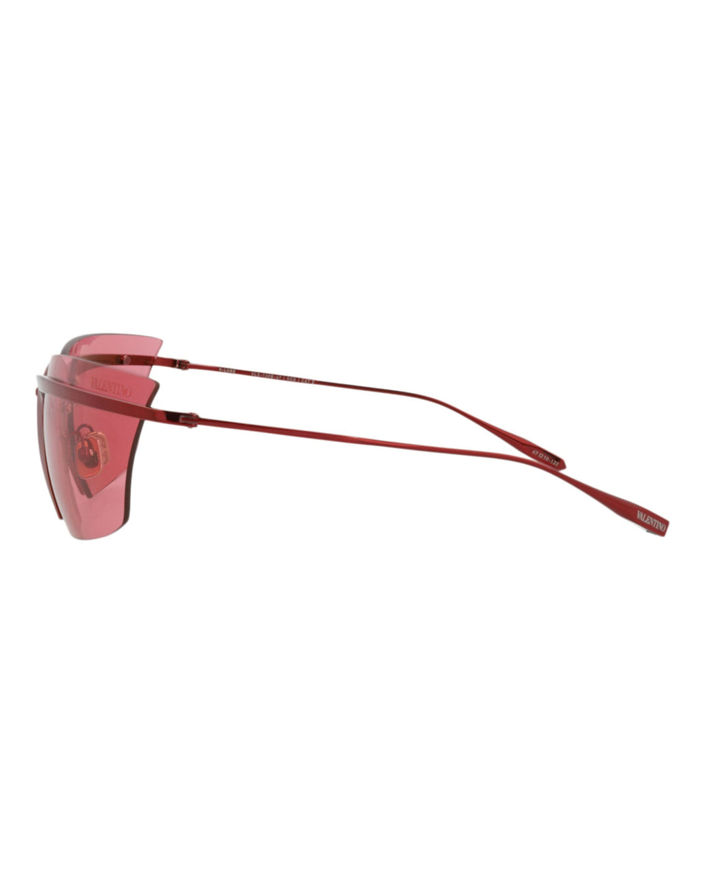 Valentino Unisex Shield/Wrap Red Red Red Fashion Designer Eyewear