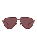 Valentino Unisex Aviator Bordeaux Bordeaux Bordeaux Fashion Designer Eyewear