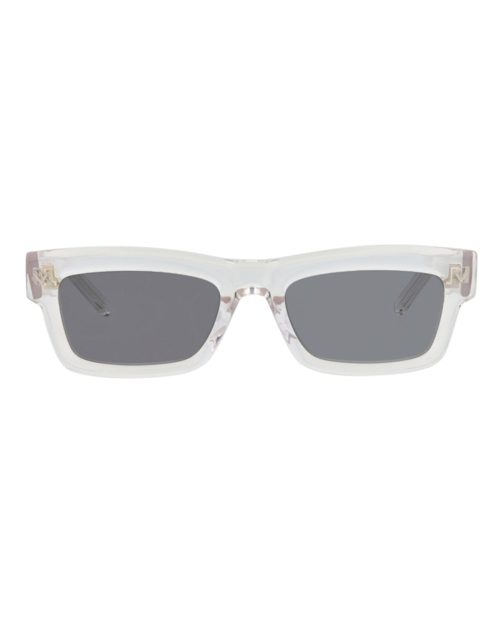 Valentino Unisex Square/Rectangle Crystal-Crystal-Grey Fashion Designer Eyewear