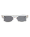 Valentino Unisex Square/Rectangle Crystal-Crystal-Grey Fashion Designer Eyewear