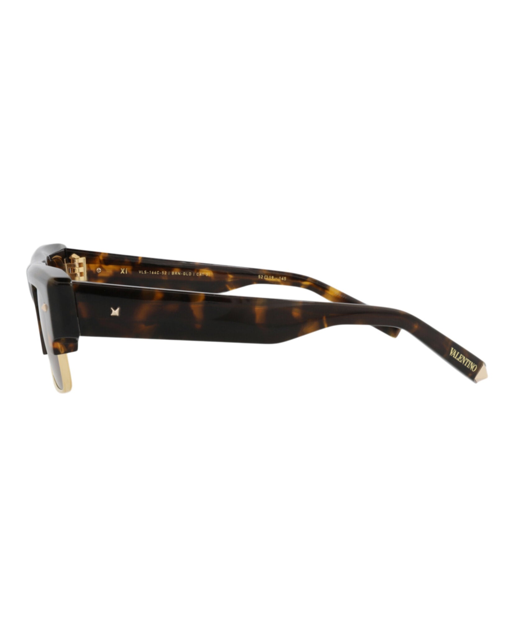 Valentino Unisex Square/Rectangle Tortoise-Tortoise-Brown Fashion Designer Eyewear