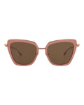 Valentino Womens Cat Eye Pink-Gold-Brown Fashion Designer Eyewear