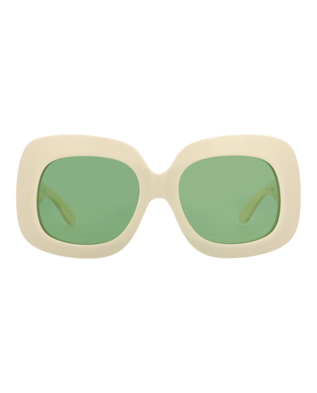 Valentino Womens Square/Rectangle Ivory Ivory Green Fashion Designer Eyewear