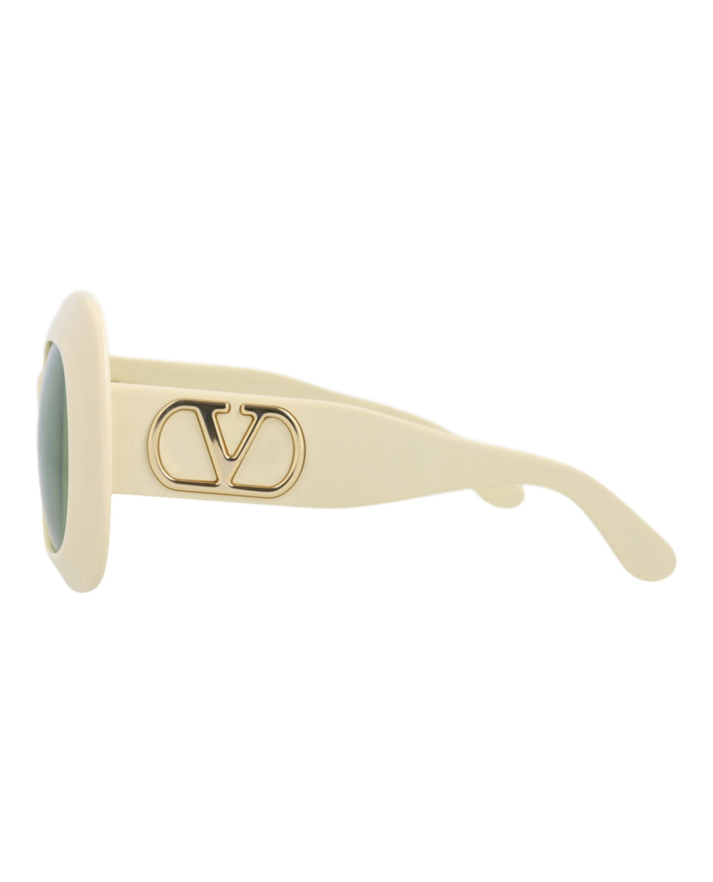 Valentino Womens Square/Rectangle Ivory Ivory Green Fashion Designer Eyewear