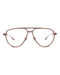Valentino Unisex Aviator Brown Brown Transparent Fashion Designer Eyewear