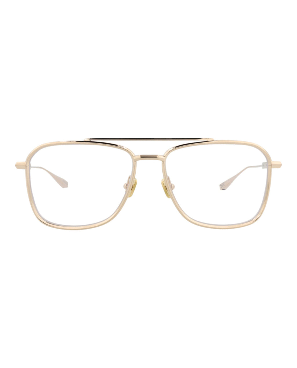 Valentino Unisex Aviator Gold Gold Transparent Fashion Designer Eyewear