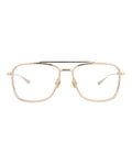 Valentino Unisex Aviator Gold Gold Transparent Fashion Designer Eyewear