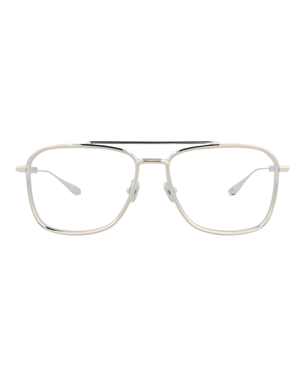 Valentino Unisex Aviator Silver-Silver-Transparent Fashion Designer Eyewear