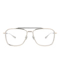 Valentino Unisex Aviator Silver-Silver-Transparent Fashion Designer Eyewear