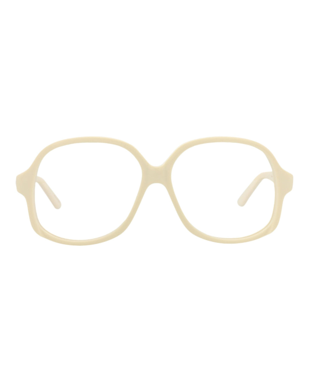 Valentino Unisex Round/Oval Ivory Ivory Transparent Fashion Designer Eyewear