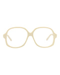 Valentino Unisex Round/Oval Ivory Ivory Transparent Fashion Designer Eyewear