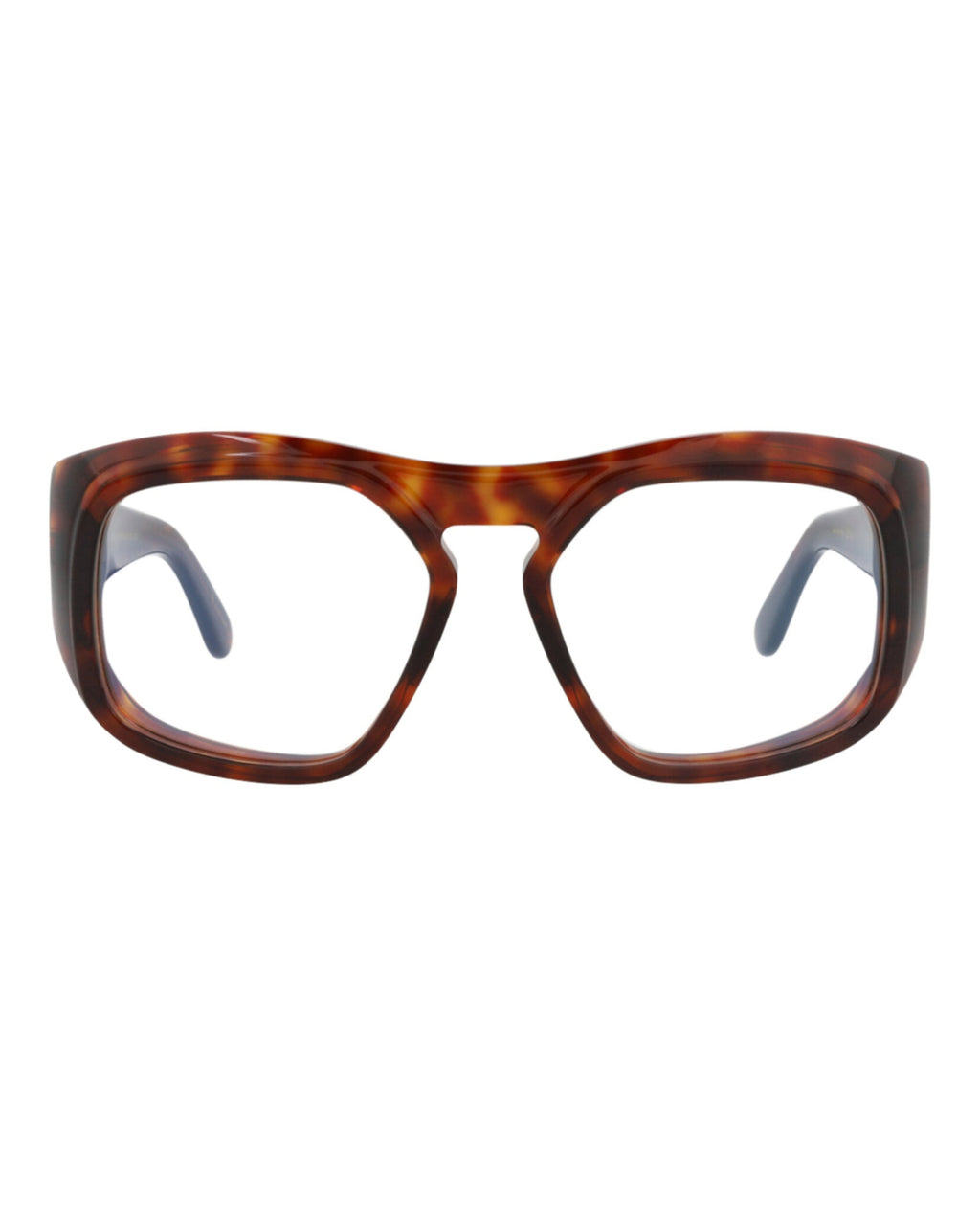 Valentino Unisex Square/Rectangle Havana-Havana-Transparent Fashion Designer Eyewear