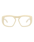 Valentino Unisex Square/Rectangle Ivory-Ivory-Transparent Fashion Designer Eyewear