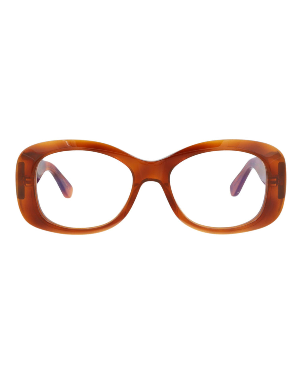 Valentino Womens Round/Oval Havana-Havana-Transparent Fashion Designer Eyewear