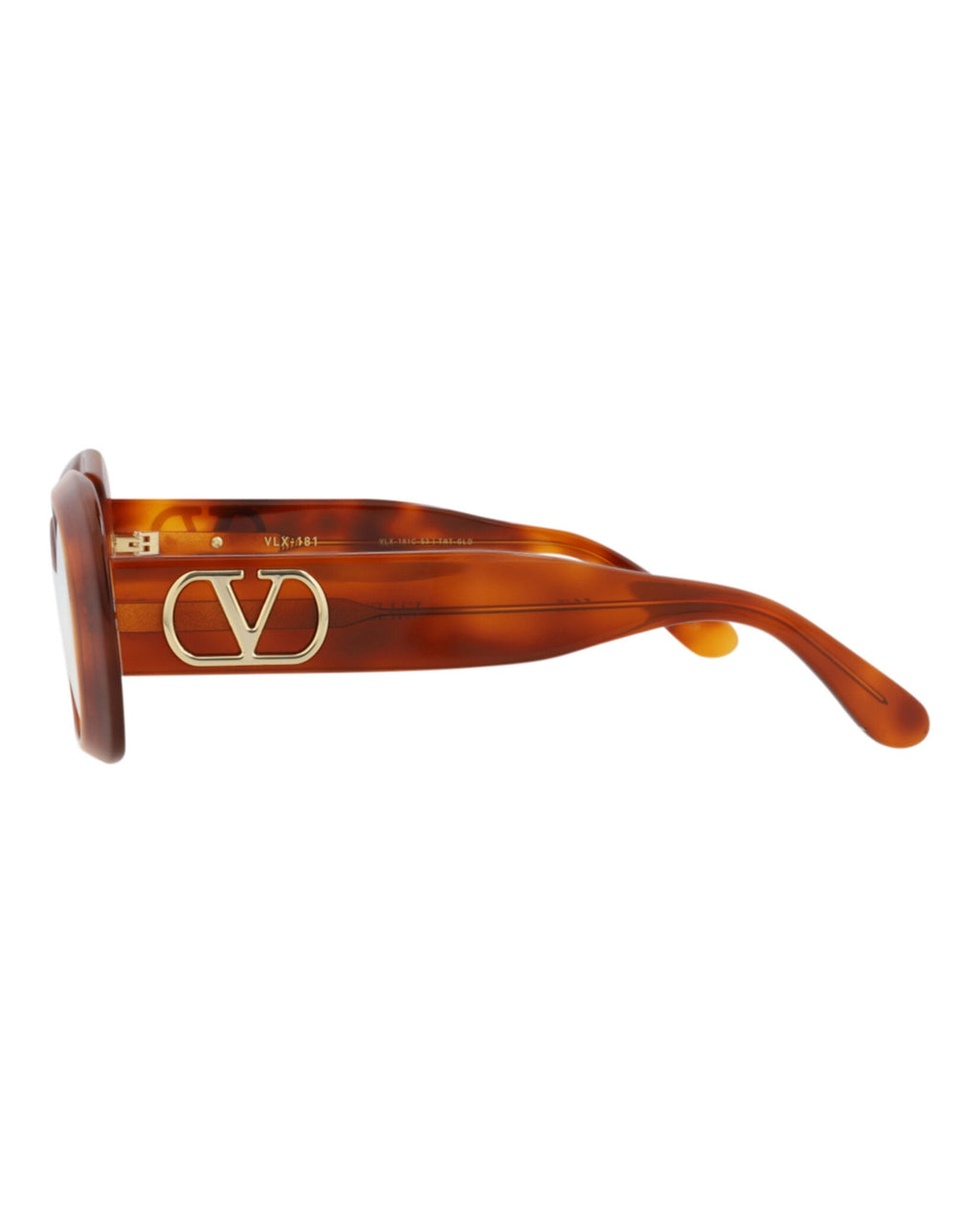 Valentino Womens Round/Oval Havana-Havana-Transparent Fashion Designer Eyewear