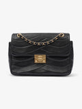 Chanel Scallop Flap Black Leather Medium