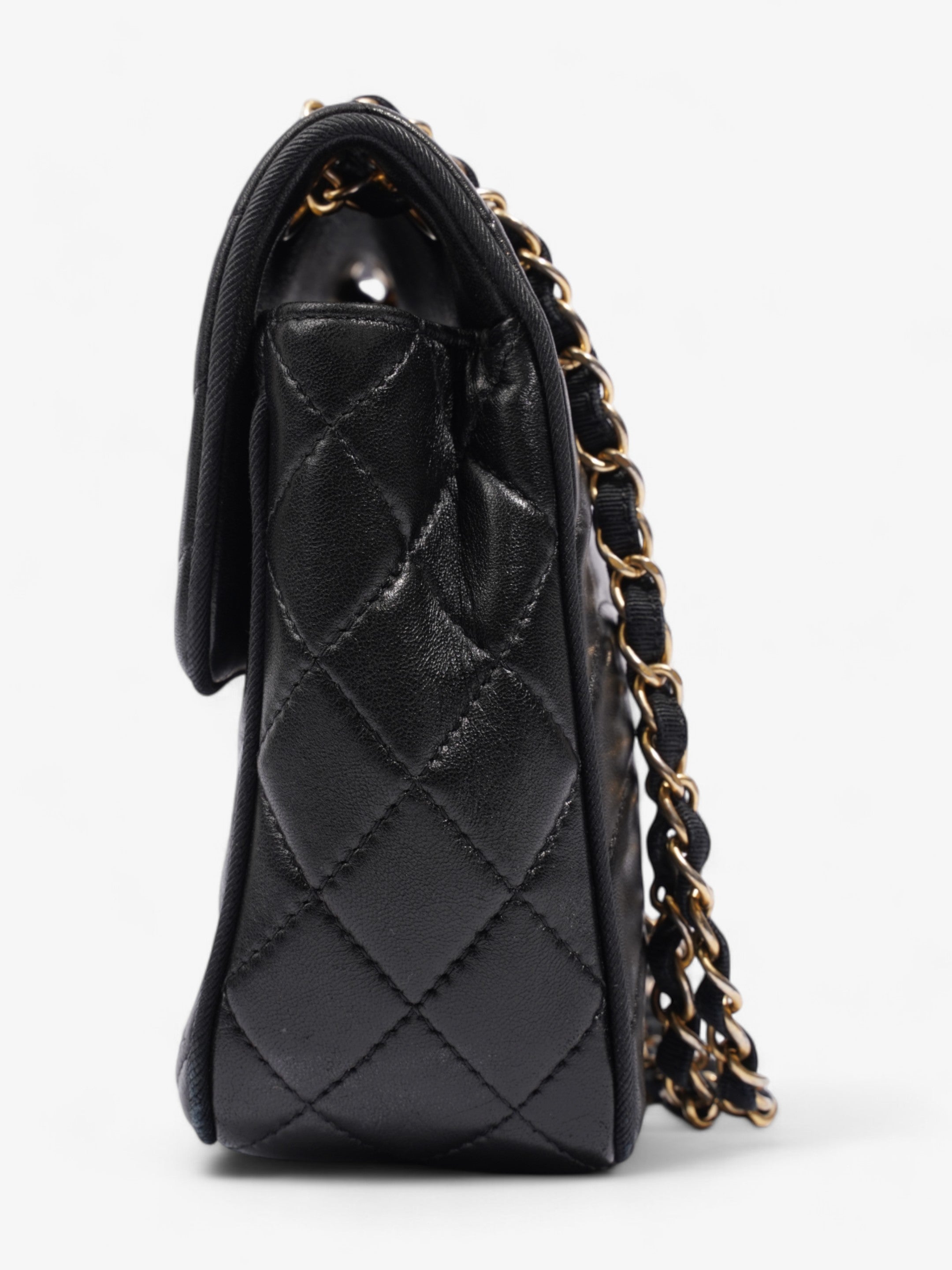 Chanel Scallop Flap Black Leather Medium