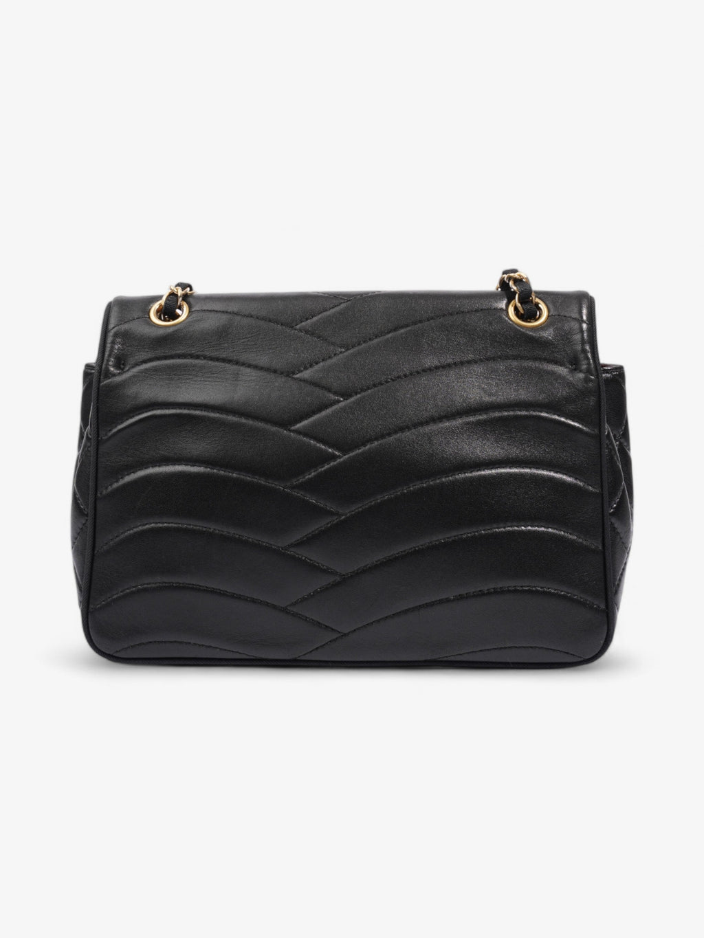 Chanel Scallop Flap Black Leather Medium