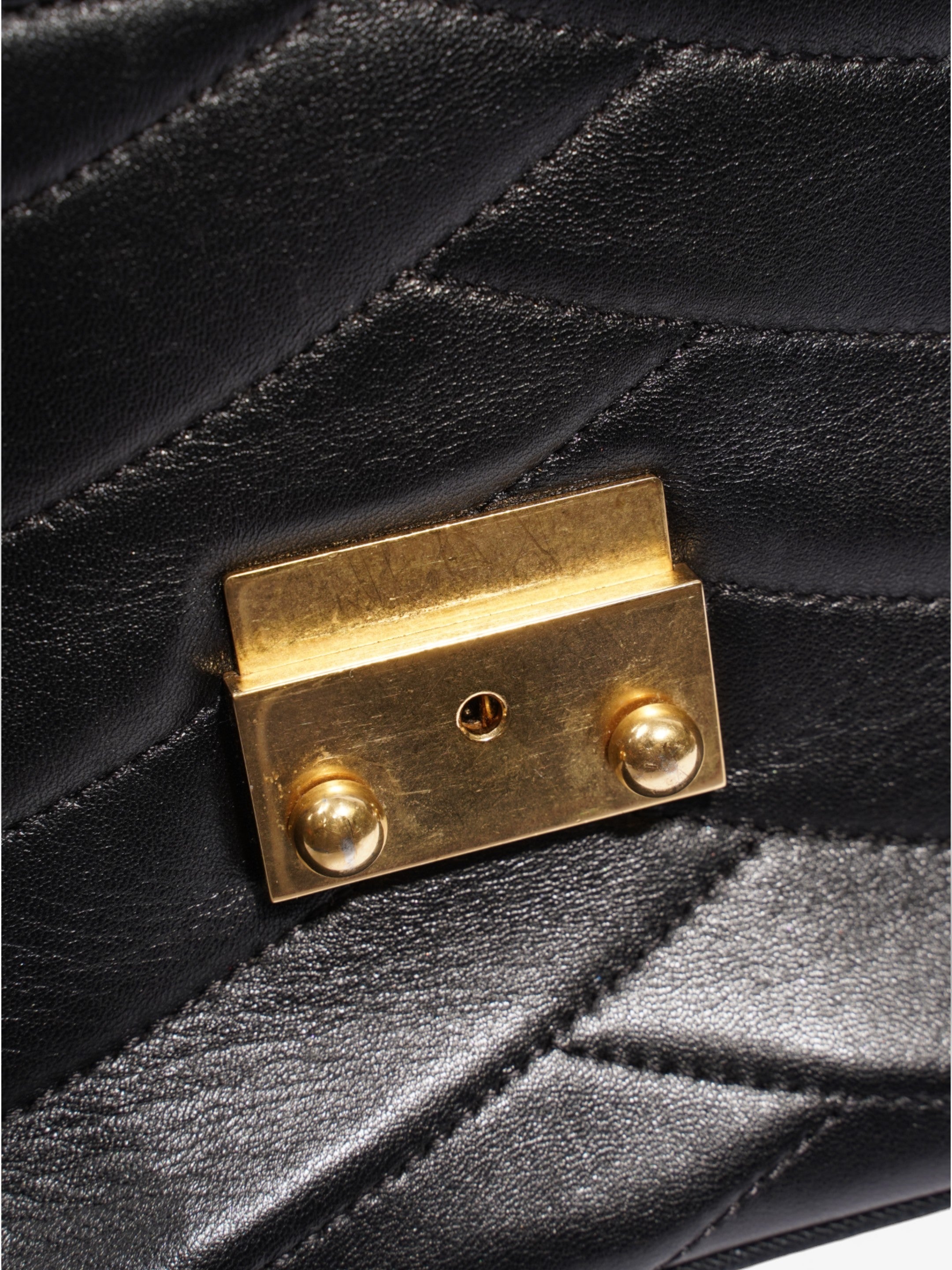 Chanel Scallop Flap Black Leather Medium