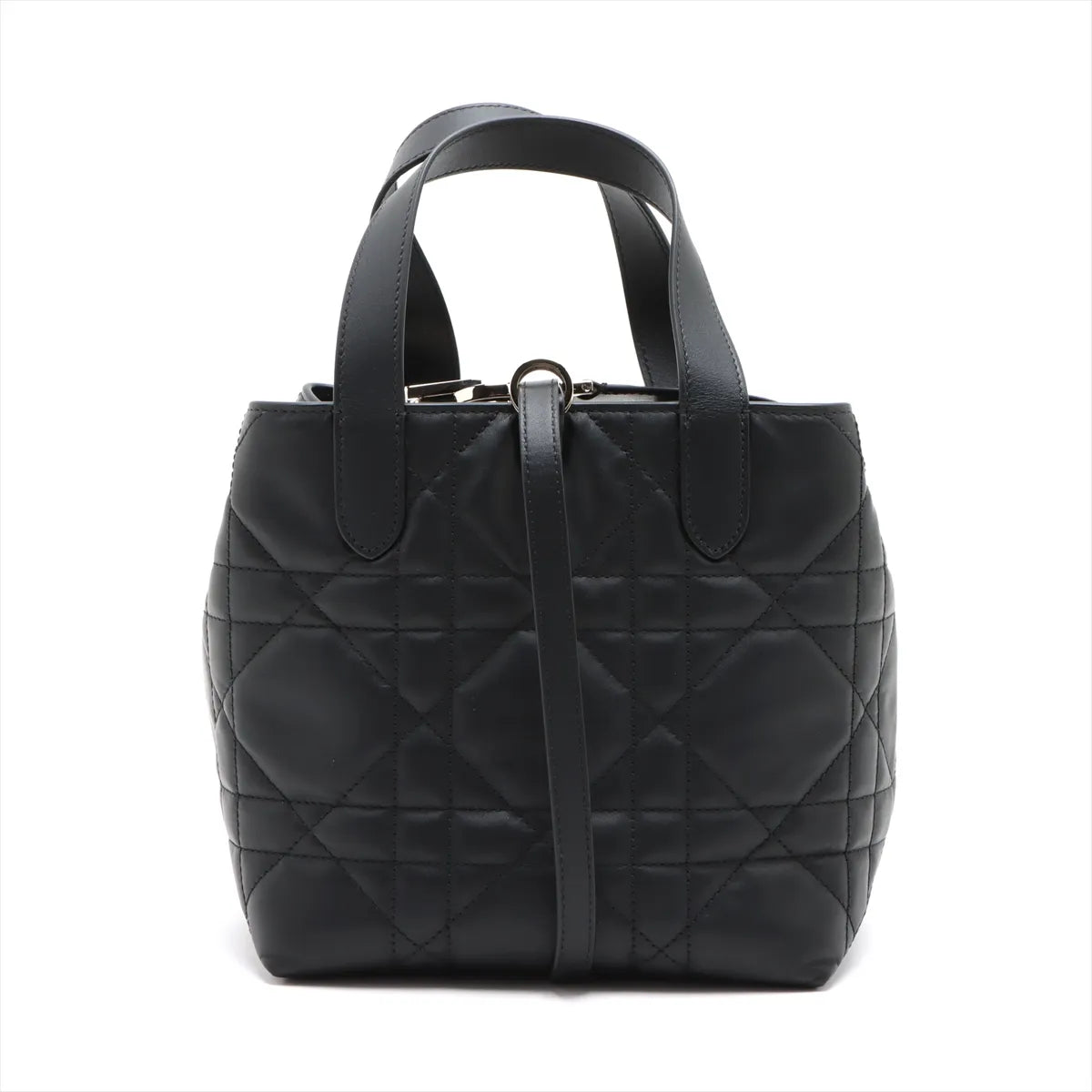 Christian Dior Black Macrocannage Lambskin Small Dior Toujour Vertical Tote Bag [Clearance Sale]