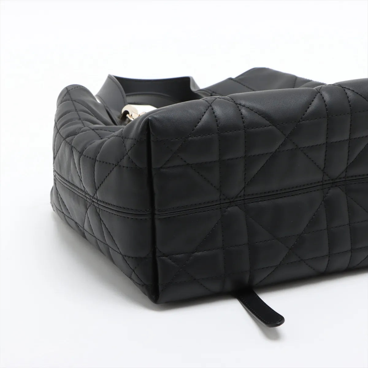 Christian Dior Black Macrocannage Lambskin Small Dior Toujour Vertical Tote Bag [Clearance Sale]