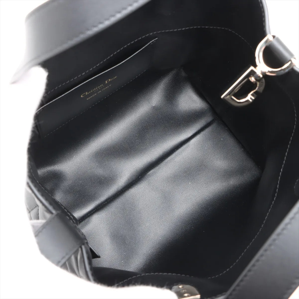 Christian Dior Black Macrocannage Lambskin Small Dior Toujour Vertical Tote Bag [Clearance Sale]