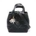 Christian Dior Black Macrocannage Lambskin Small Dior Toujour Vertical Tote Bag [Clearance Sale]