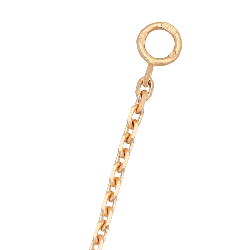 Van Cleef & Arpels 18K Rose Gold Diamond Silver Obsidian Vintage Alhambra Holiday Pendant Necklace