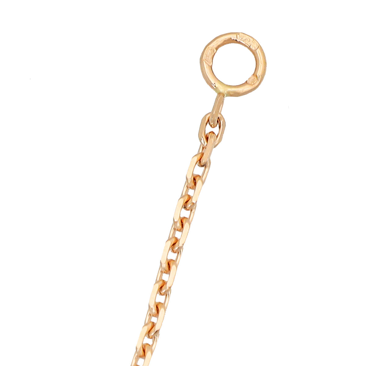 Van Cleef & Arpels 18K Rose Gold Diamond Silver Obsidian Vintage Alhambra Holiday Pendant Necklace