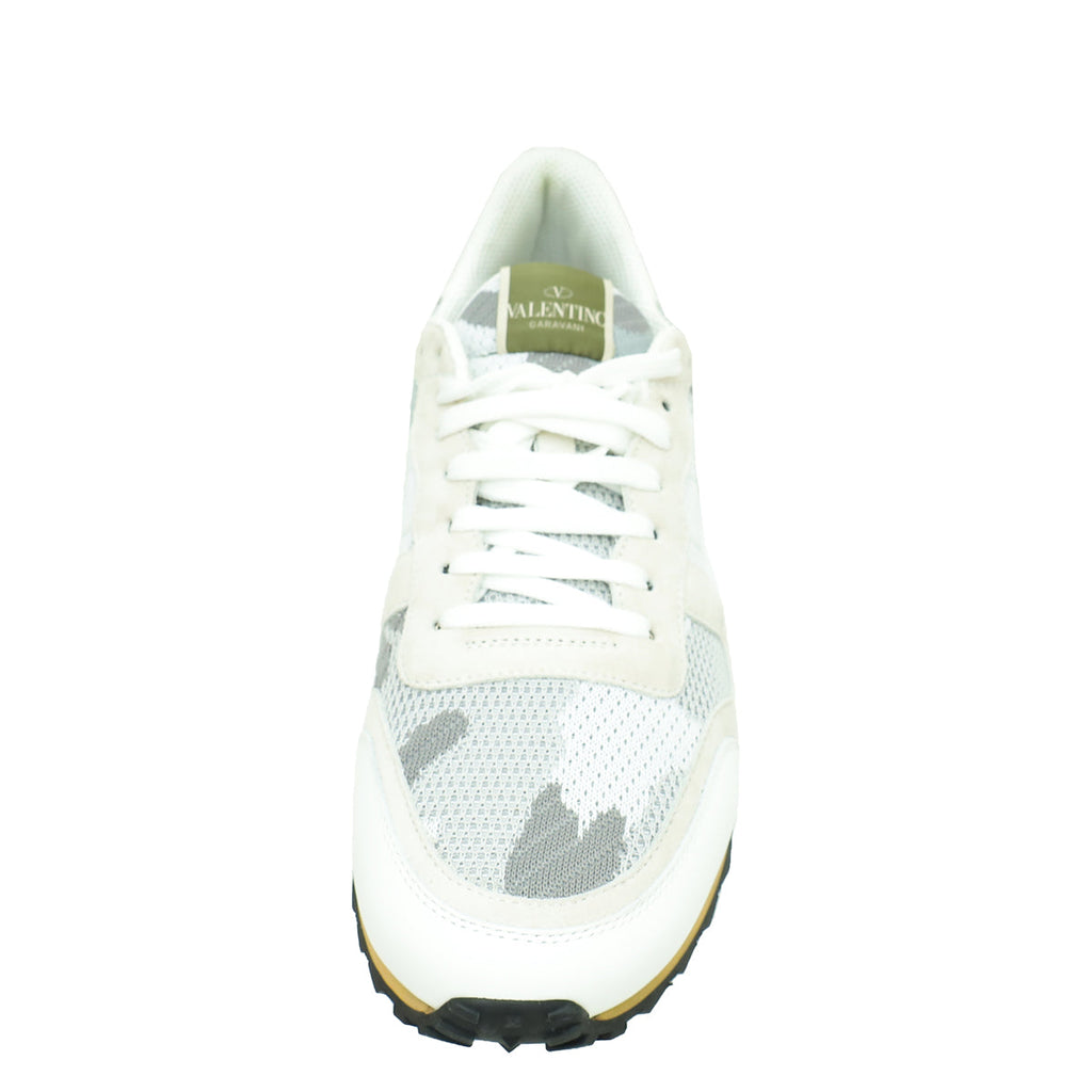 Valentino Bicolor Rockstud Mesh Suede Sneaker 43
