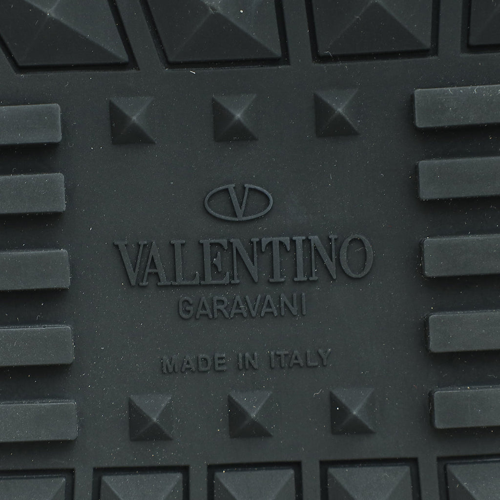 Valentino Bicolor Rockstud Mesh Suede Sneaker 43