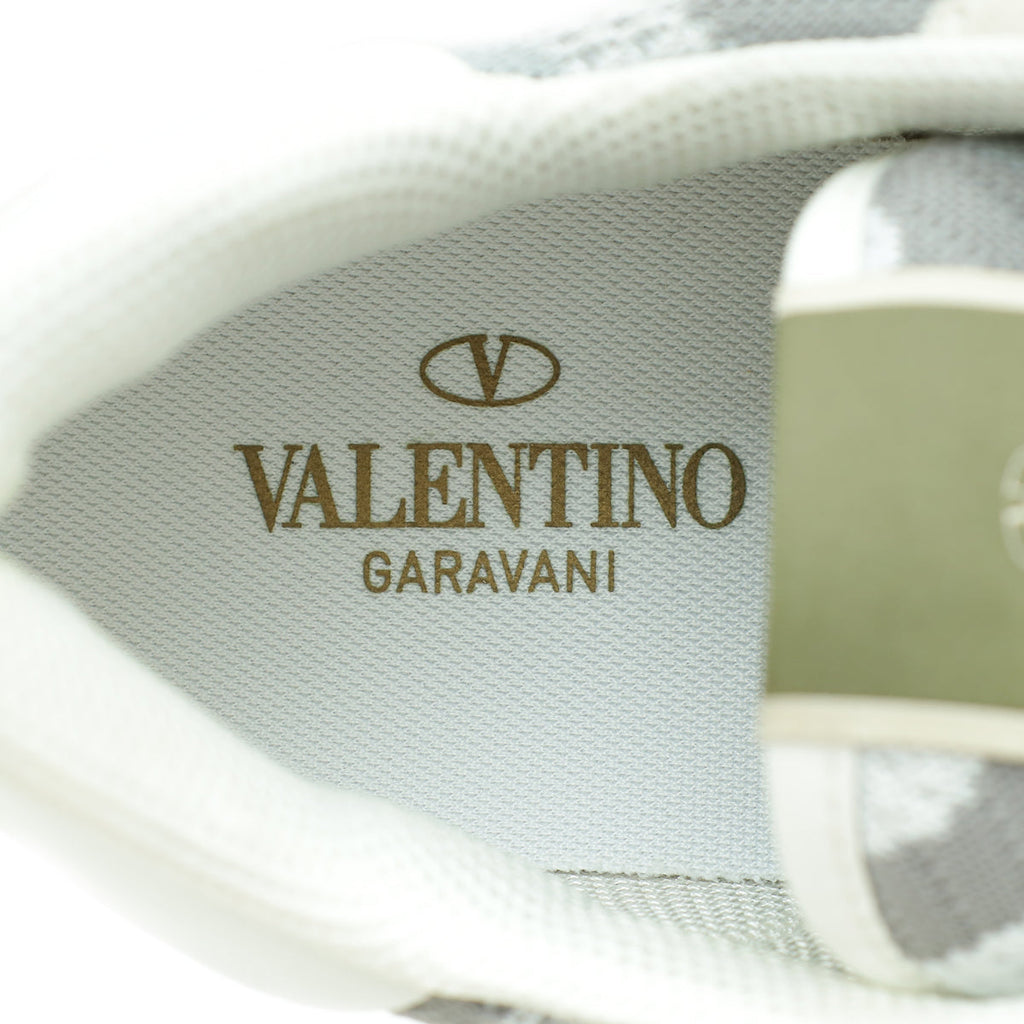 Valentino Bicolor Rockstud Mesh Suede Sneaker 43