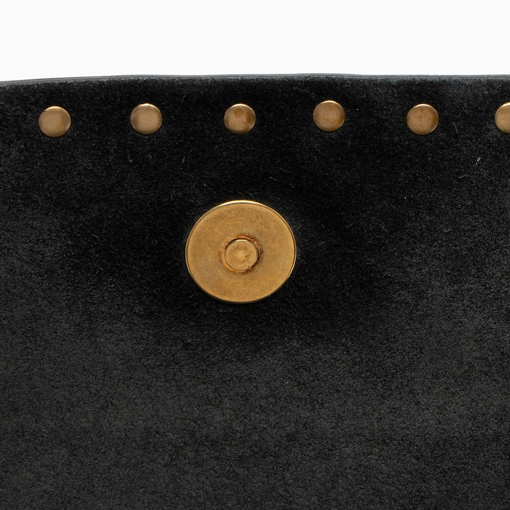 Valentino Calfskin Beaded Rockstud Clutch