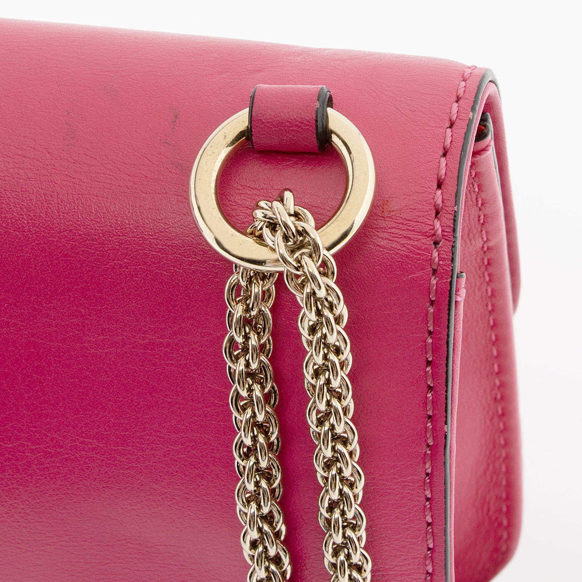 Valentino Calfskin Glam Lock Medium Shoulder Bag (SHF-H9eHek)