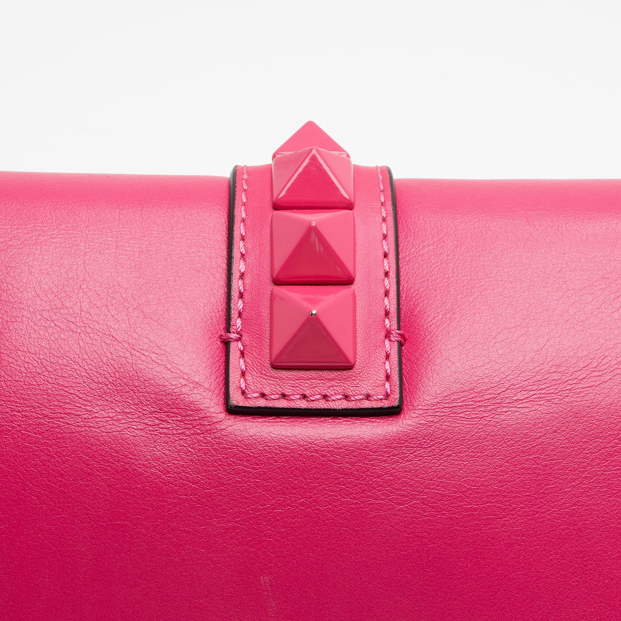 Valentino Calfskin Glam Lock Medium Shoulder Bag (SHF-H9eHek)