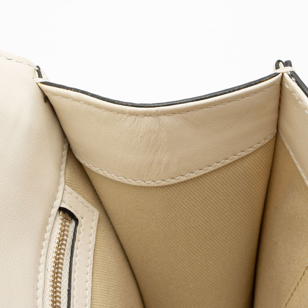 Valentino Calfskin Glam Lock Medium Shoulder Bag (SHF-FkE6xo)