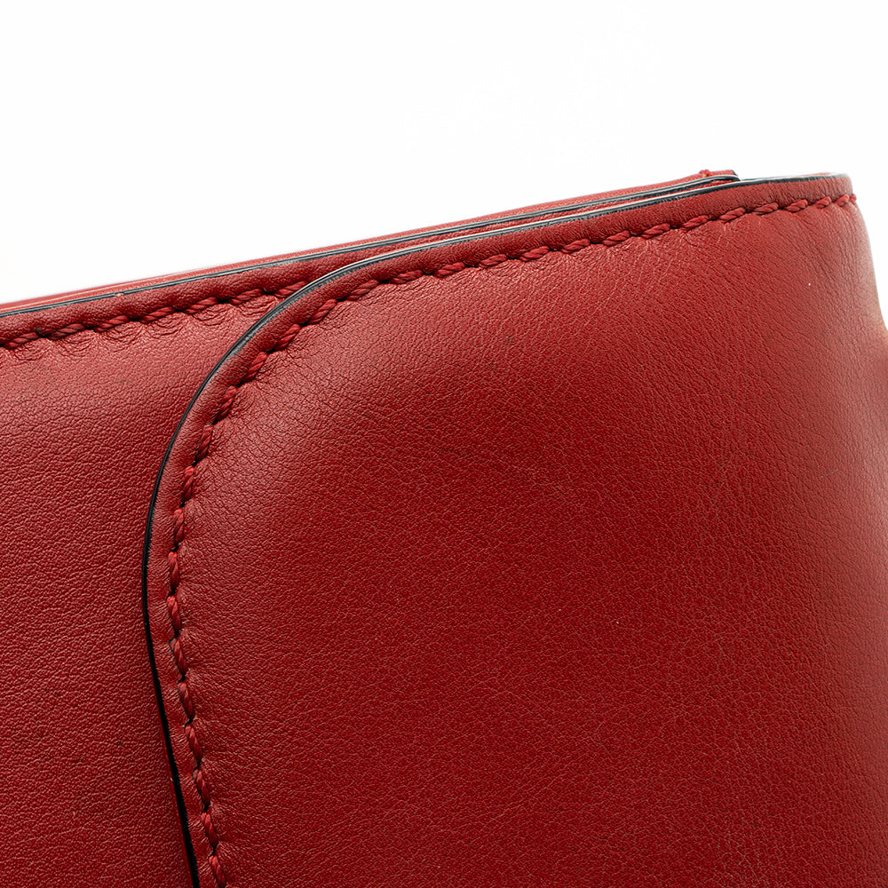 Valentino Calfskin Glam Lock Small Shoulder Bag (SHF-19767)