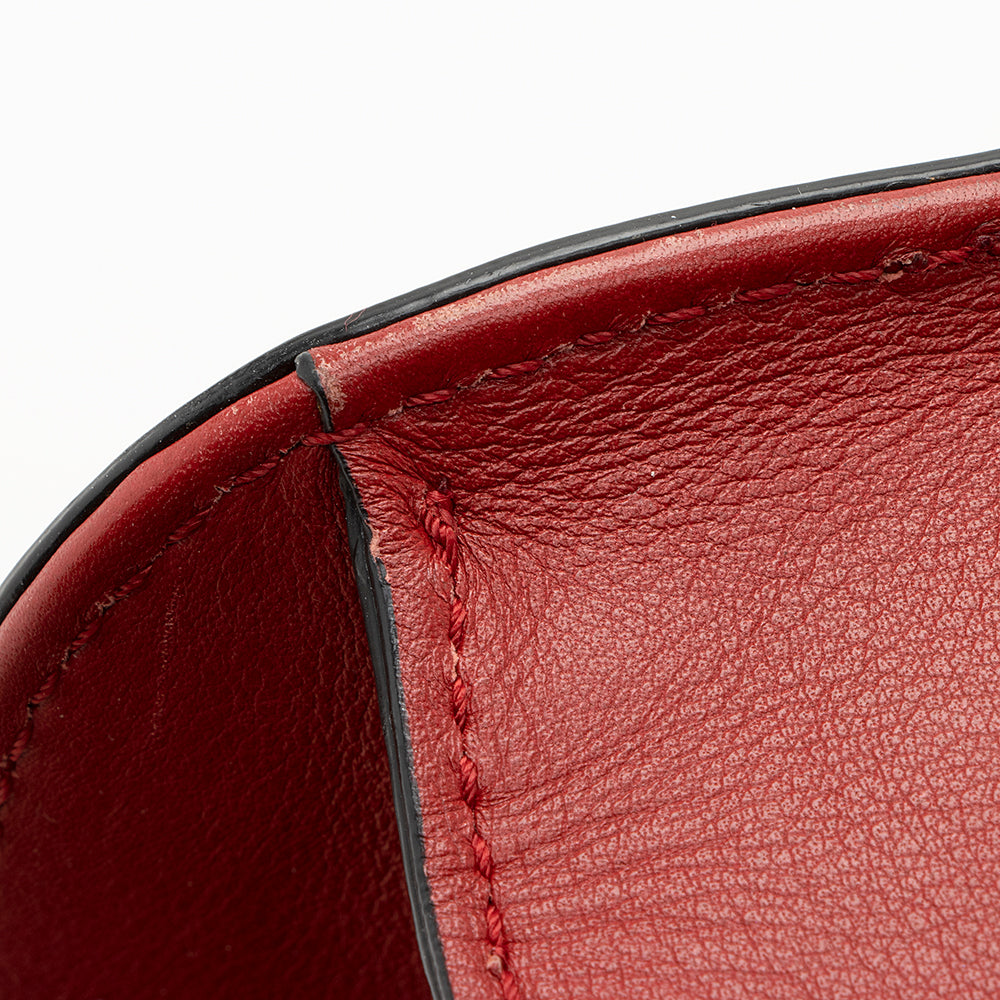 Valentino Calfskin Glam Lock Small Shoulder Bag (SHF-19767)