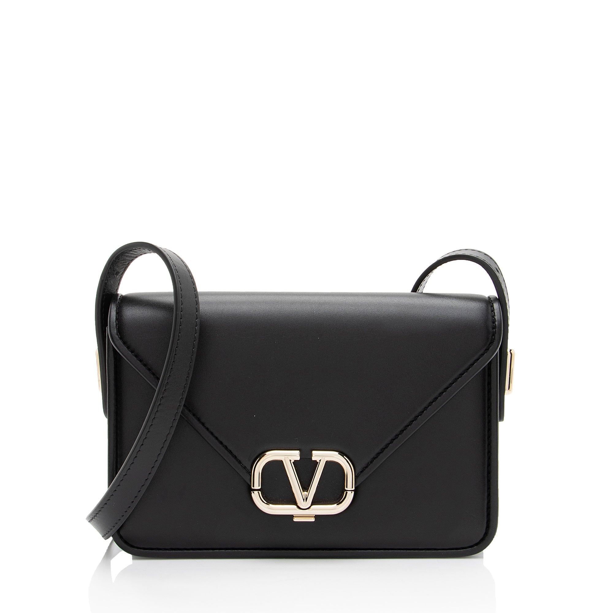 Valentino Calfskin Letter Small Shoulder Bag