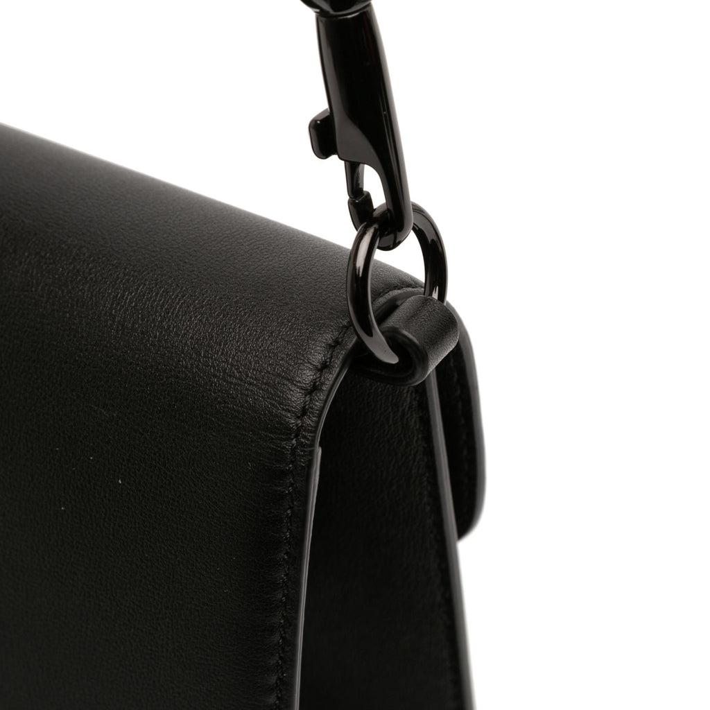 Valentino Calfskin Logo Flap Satchel