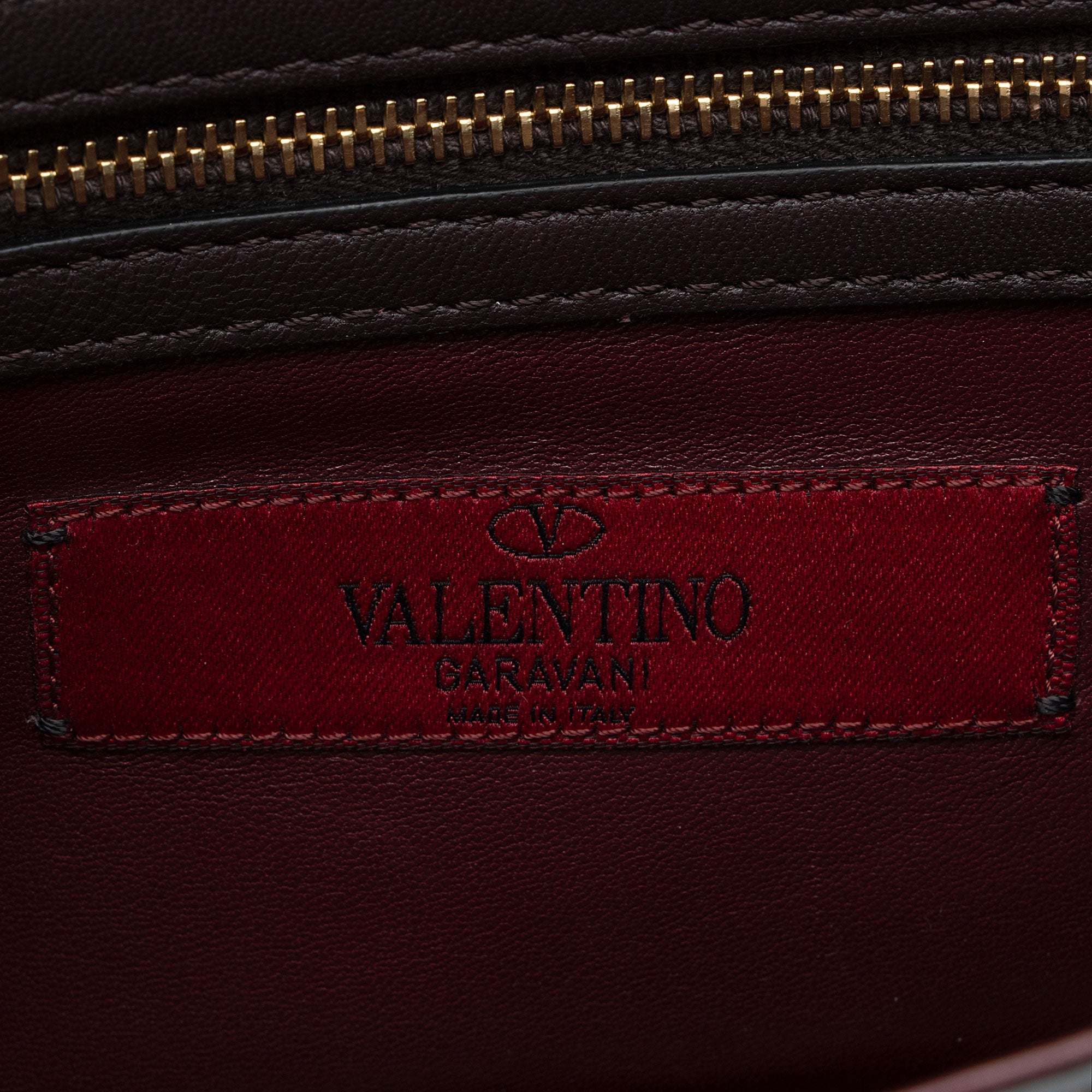 Valentino Calfskin Painted Feathers Glam Lock Small Shoulder Bag (SHF-swe4xg)