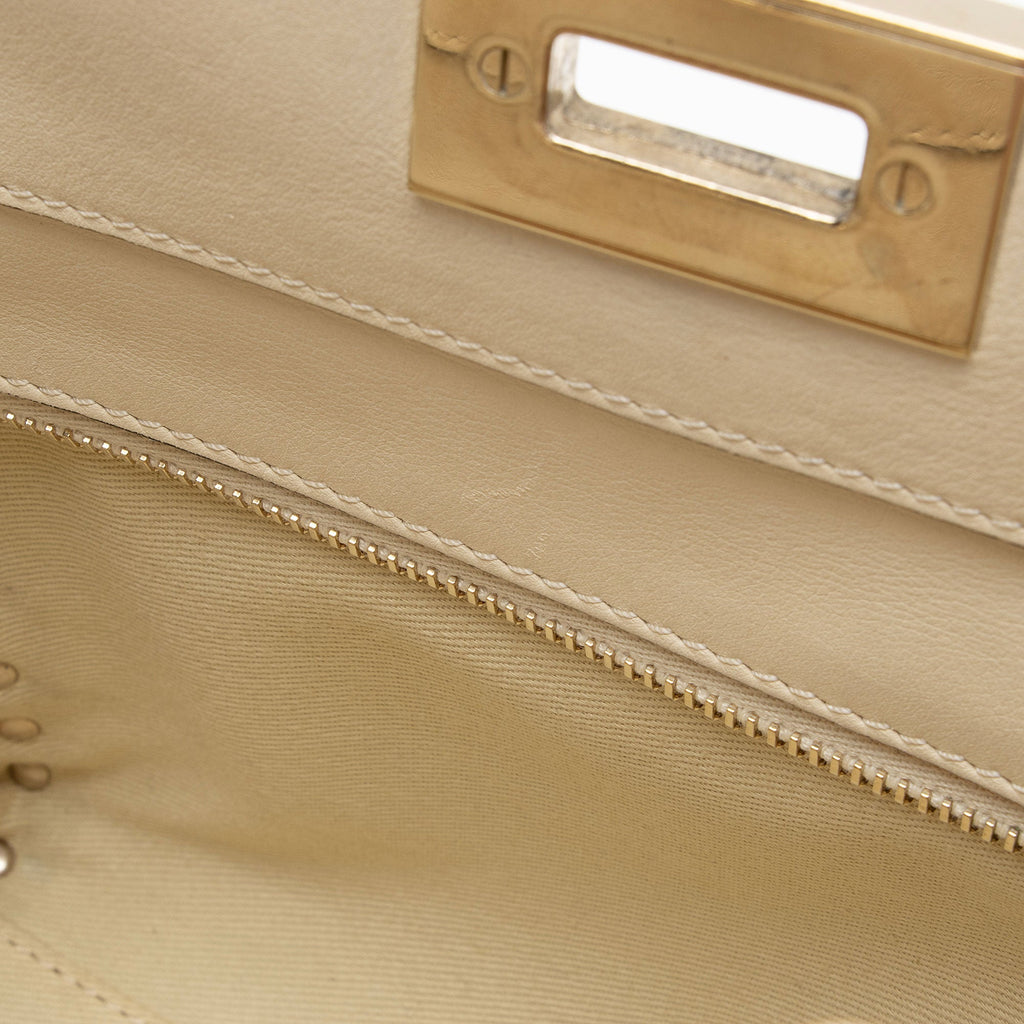 Valentino Calfskin Rockstud Double Handle Mini Tote (SHF-VEoJao)