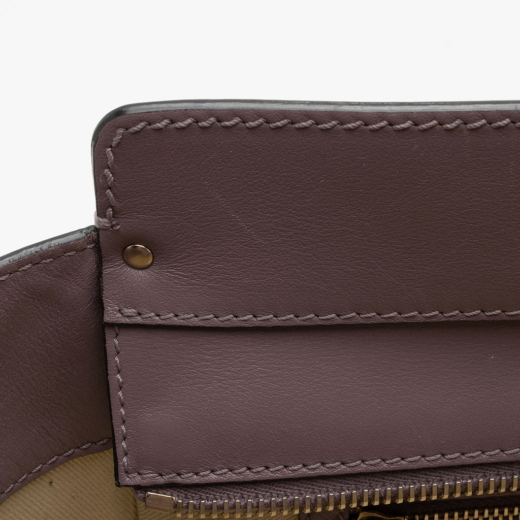 Valentino Calfskin Rockstud Double Handle Small Tote (SHF-twHMYA)