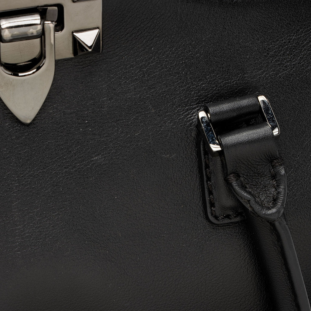 Valentino Calfskin Rockstud Double Handle Small Tote (SHF-jtnTAO)