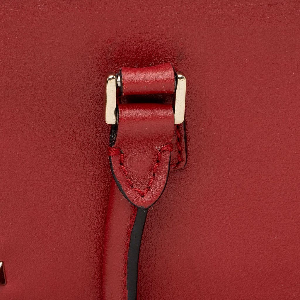 Valentino Calfskin Rockstud Double Handle Small Tote