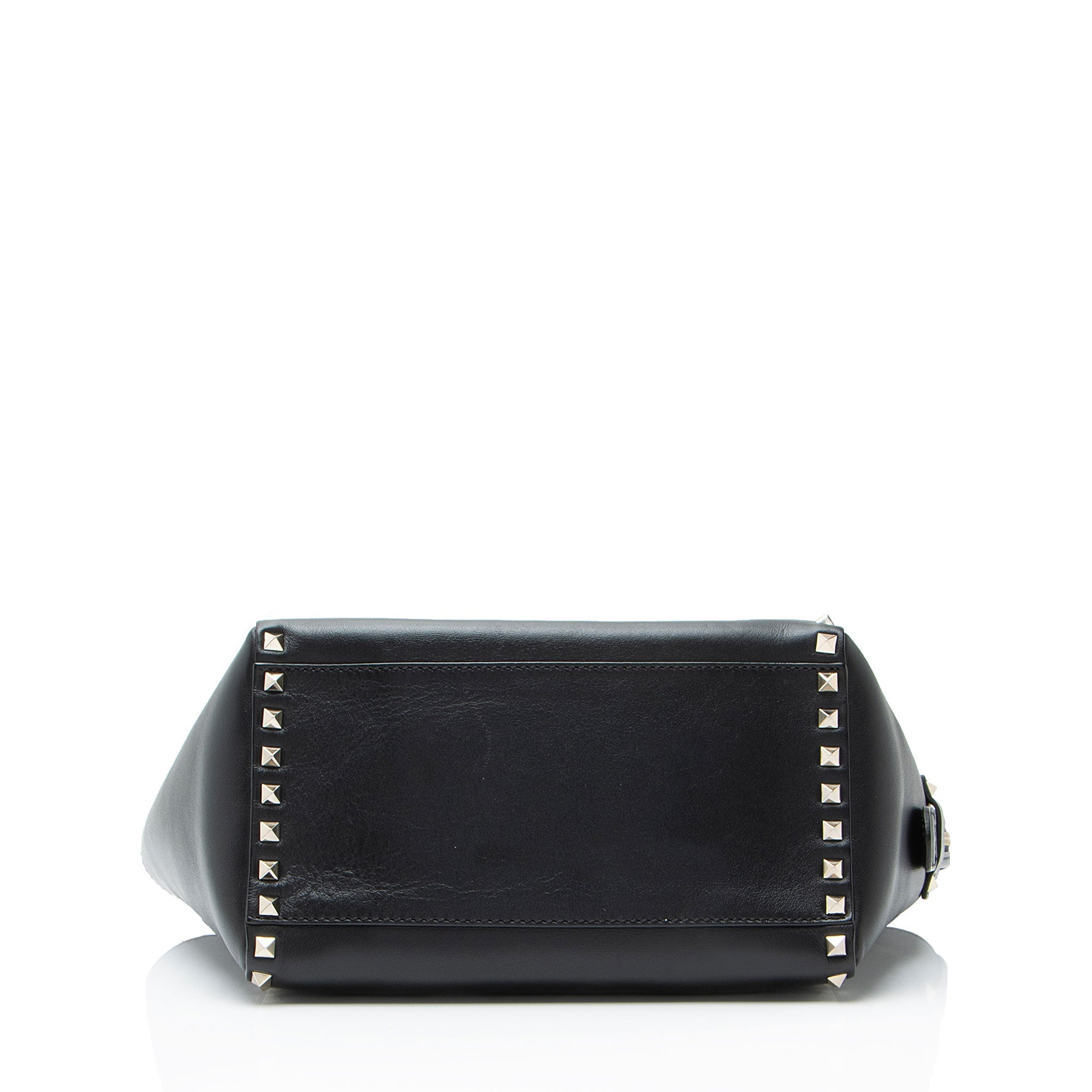 Valentino Calfskin Rockstud Double Handle Small Tote