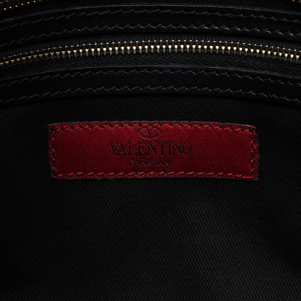 Valentino Calfskin Rockstud Double Handle Small Tote